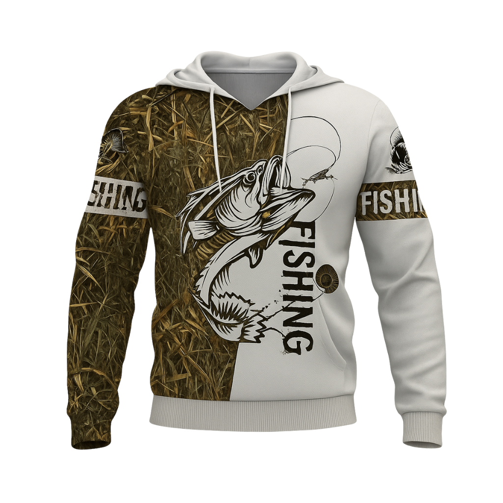 Men 3D Printed Fishing Hooded Sweatshirt