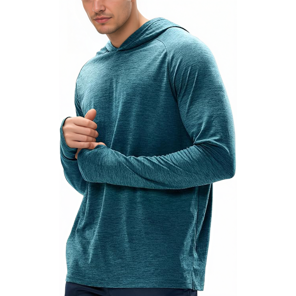 Mens UPF 50 Plus Sun Protection Long Sleeve Hoodie