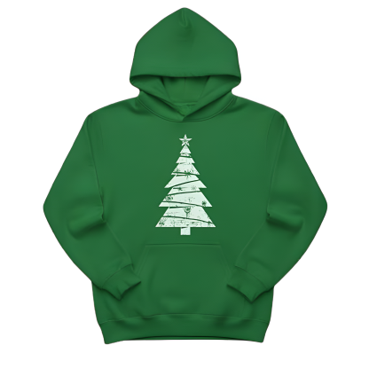 Christmas Snowflake Graphic Print Hoodie For Women