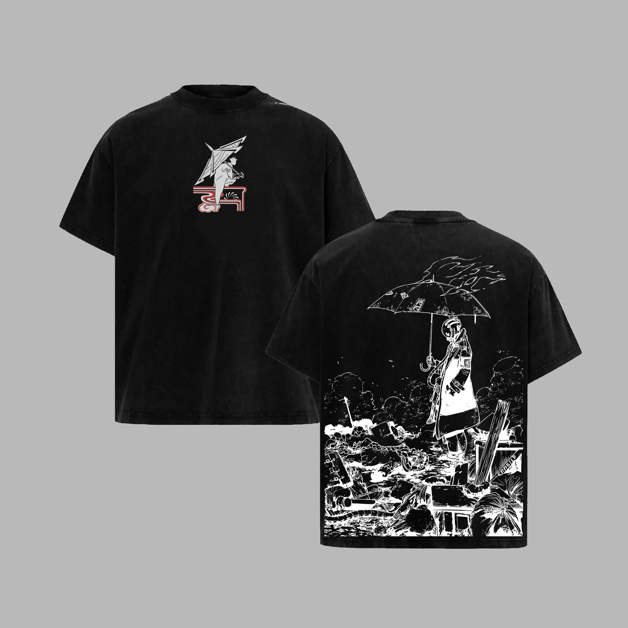 Gachiakuta x Rudo & Enjin Anime Retro Unisex T-Shirt, Hoodie