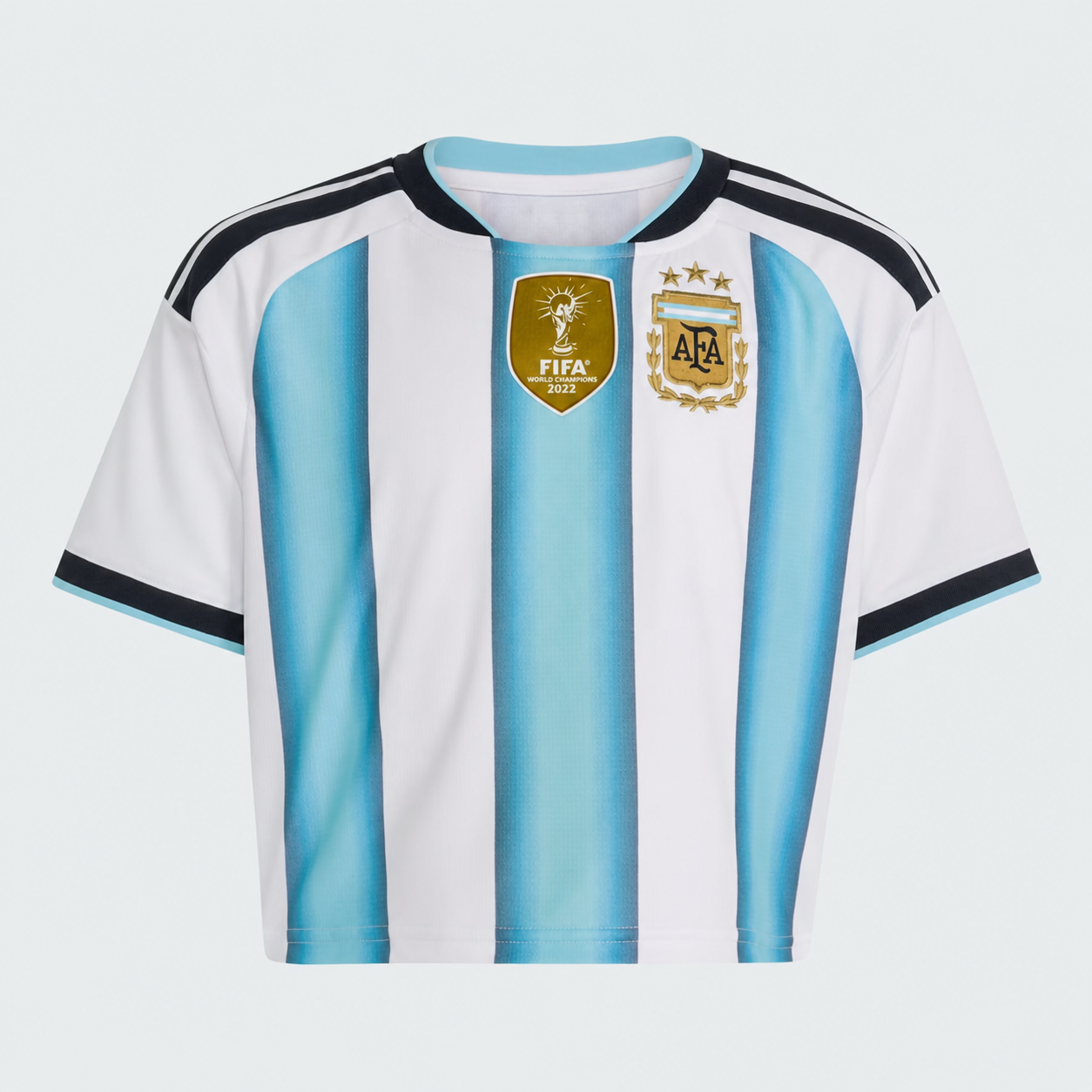 Argentina FIFA 2026 Women’s Cropped Home Soccer Jersey Shirt