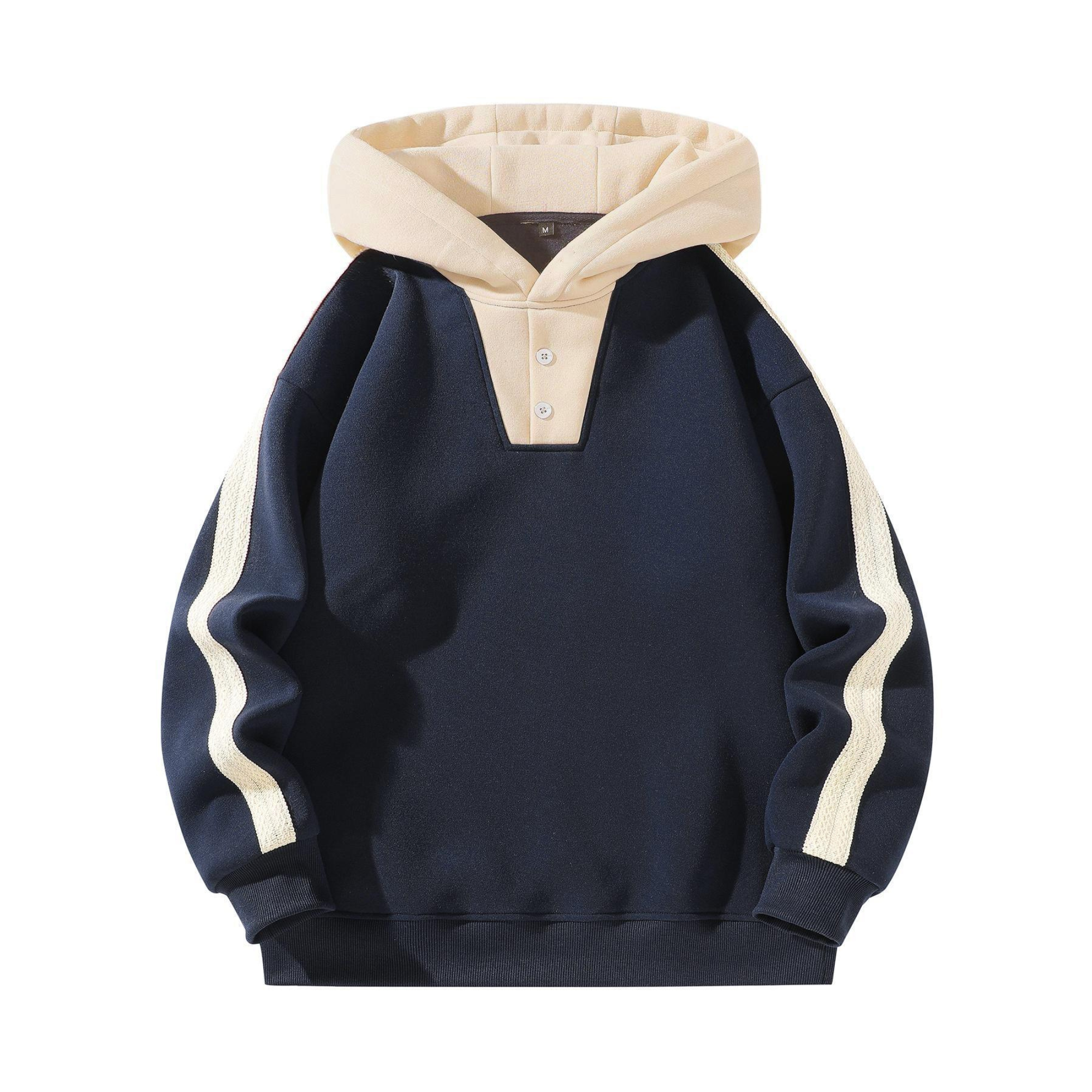 Regular Fit Long Sleeve Zip Up Hooded Sweatshirt For Men