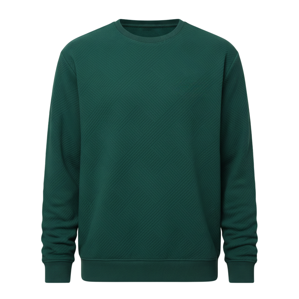 Geometric Pattern Crewneck Men Sweatshirt