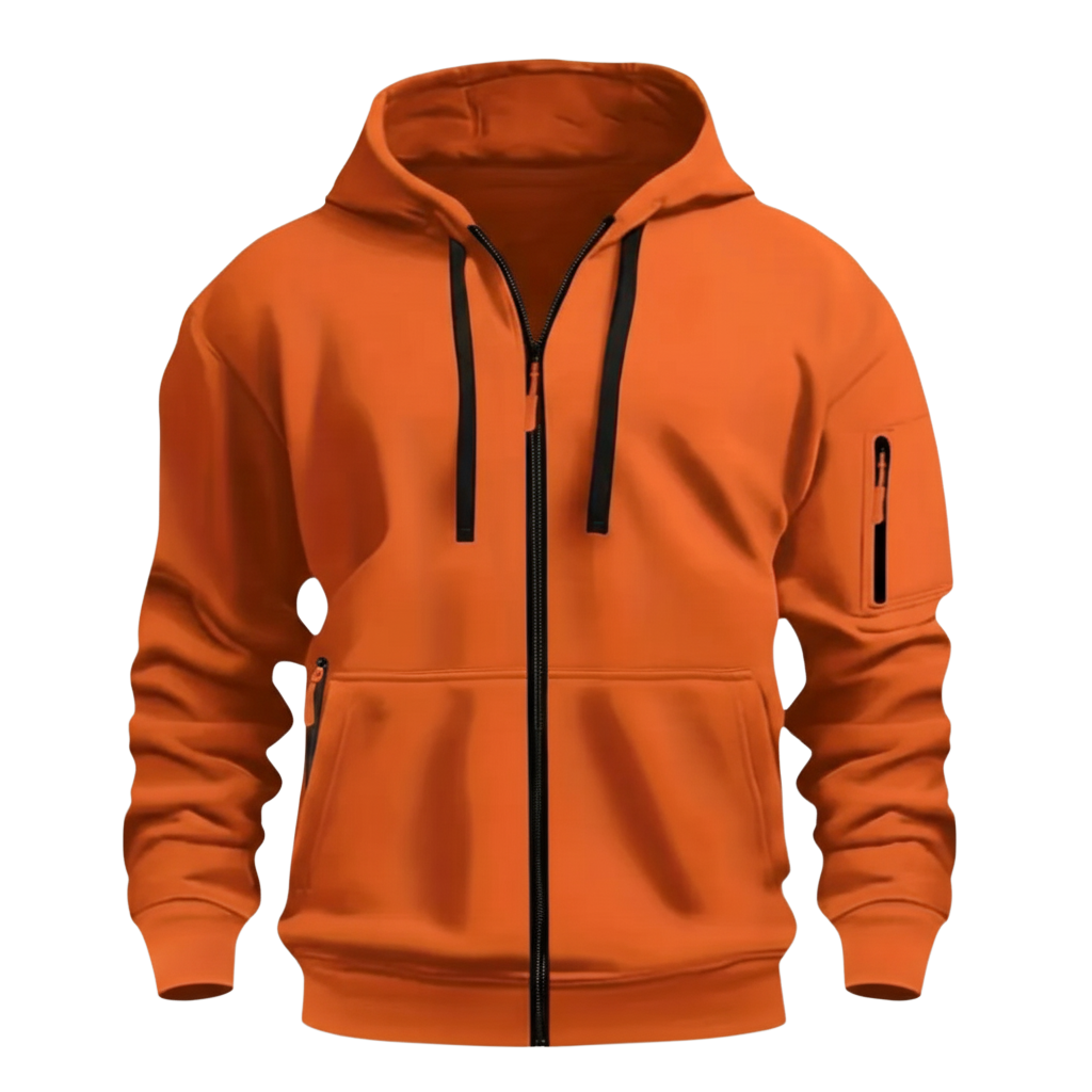 Hooded Zip Up Jacket For Men