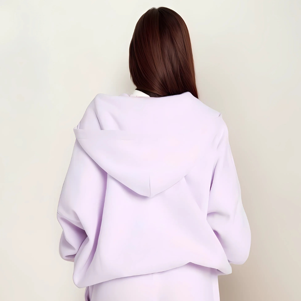 Pastel Oversized Zip Hoodie