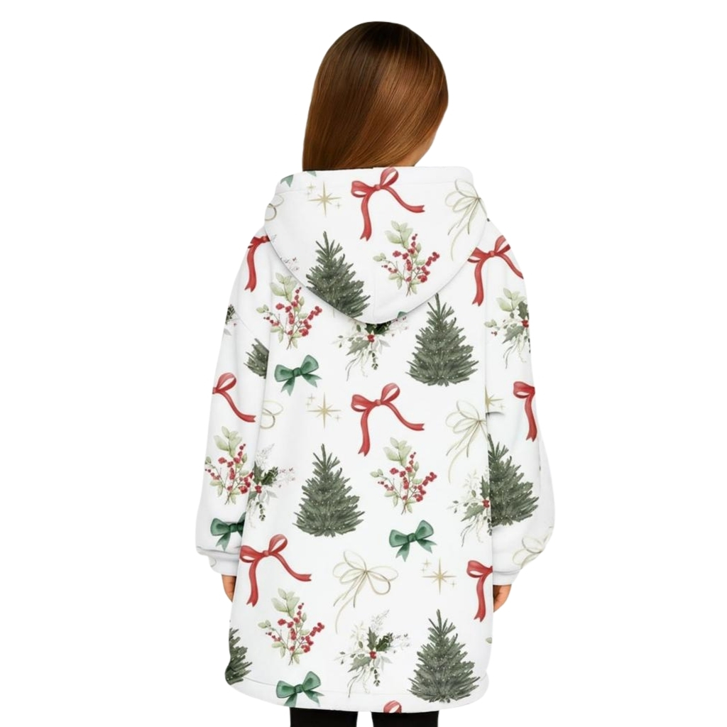 Christmas Tree Design Oversized Blanket Hoodie