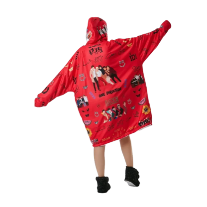 One Direction Printed Oversized Hoodie Blanket
