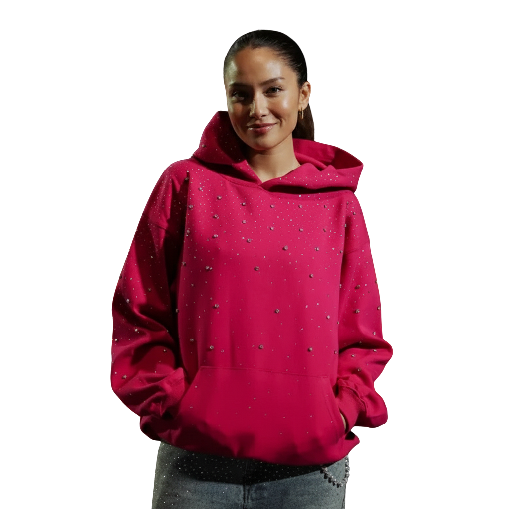 Rhinestone Galaxy Sparkle Hoodie