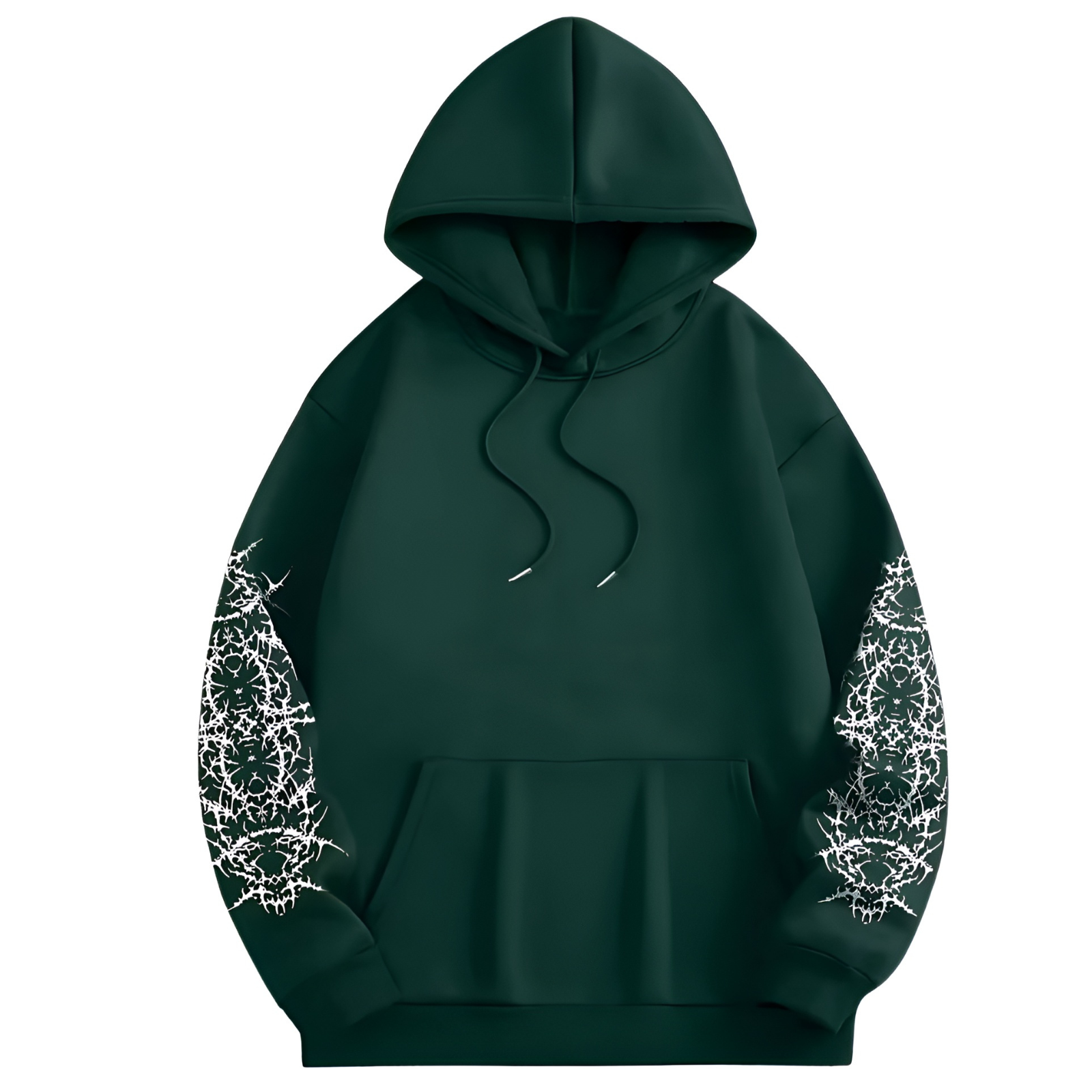 Men Angel Gothic Graphic Print Hoodie