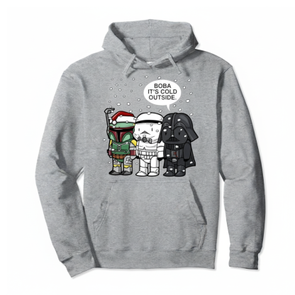 Christmas Boba Themed Graphic Hoodie