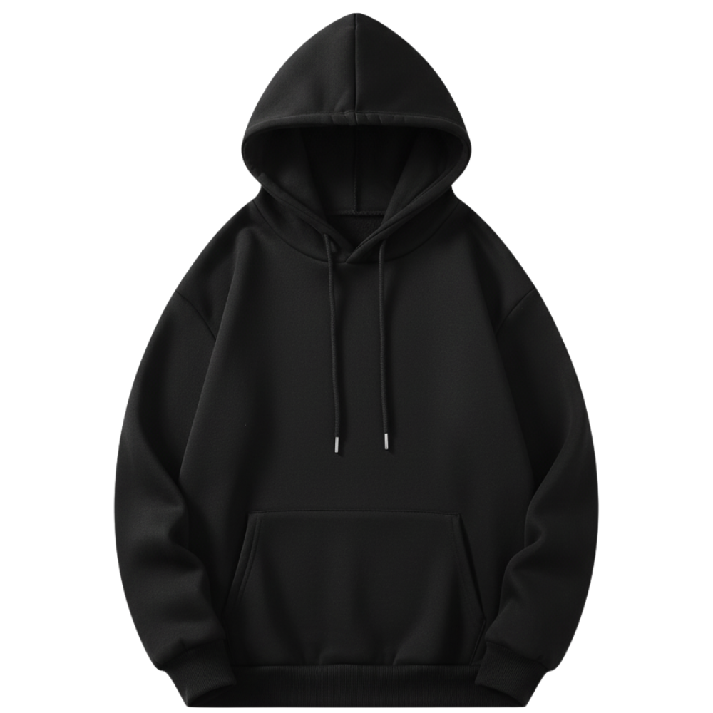 Casual Pullover Butterfly Print Hoodie With Front Pocket