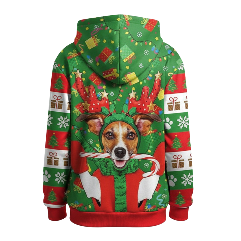 Christmas Snowman Graphic Print Hoodie For Kids