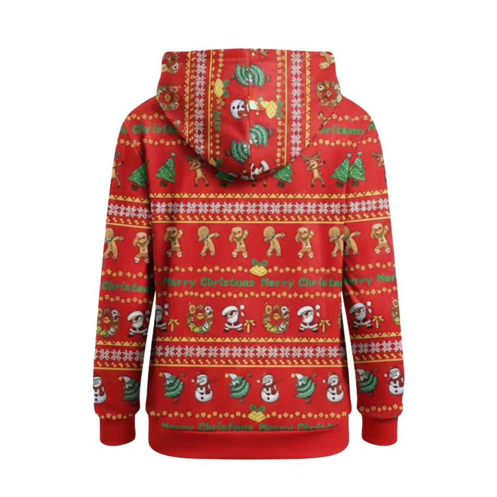 Christmas Snowman Graphic Print Hoodie For Kids