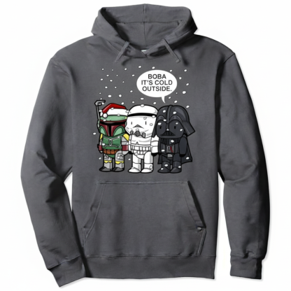 Christmas Boba Themed Graphic Hoodie