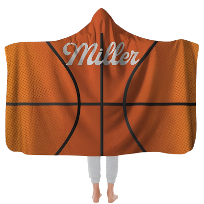 Custom Football Hooded Blanket With Name And Team Design For Sports Fans