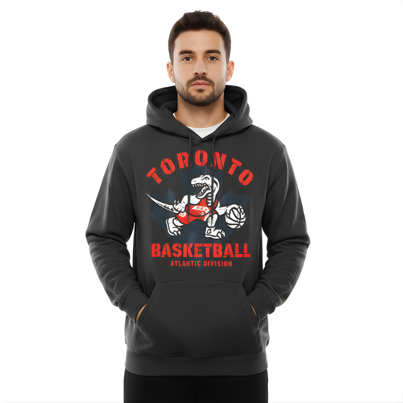 Men New Era Black Toronto Raptors 2025/26 City Edition Fleece Hoodie