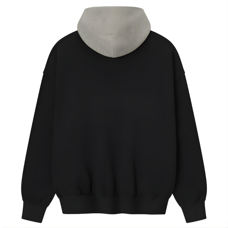 Men Brooklyn Nets Fear of God x NBA Black/Heather Gray Macao Sport Fit Hoodie