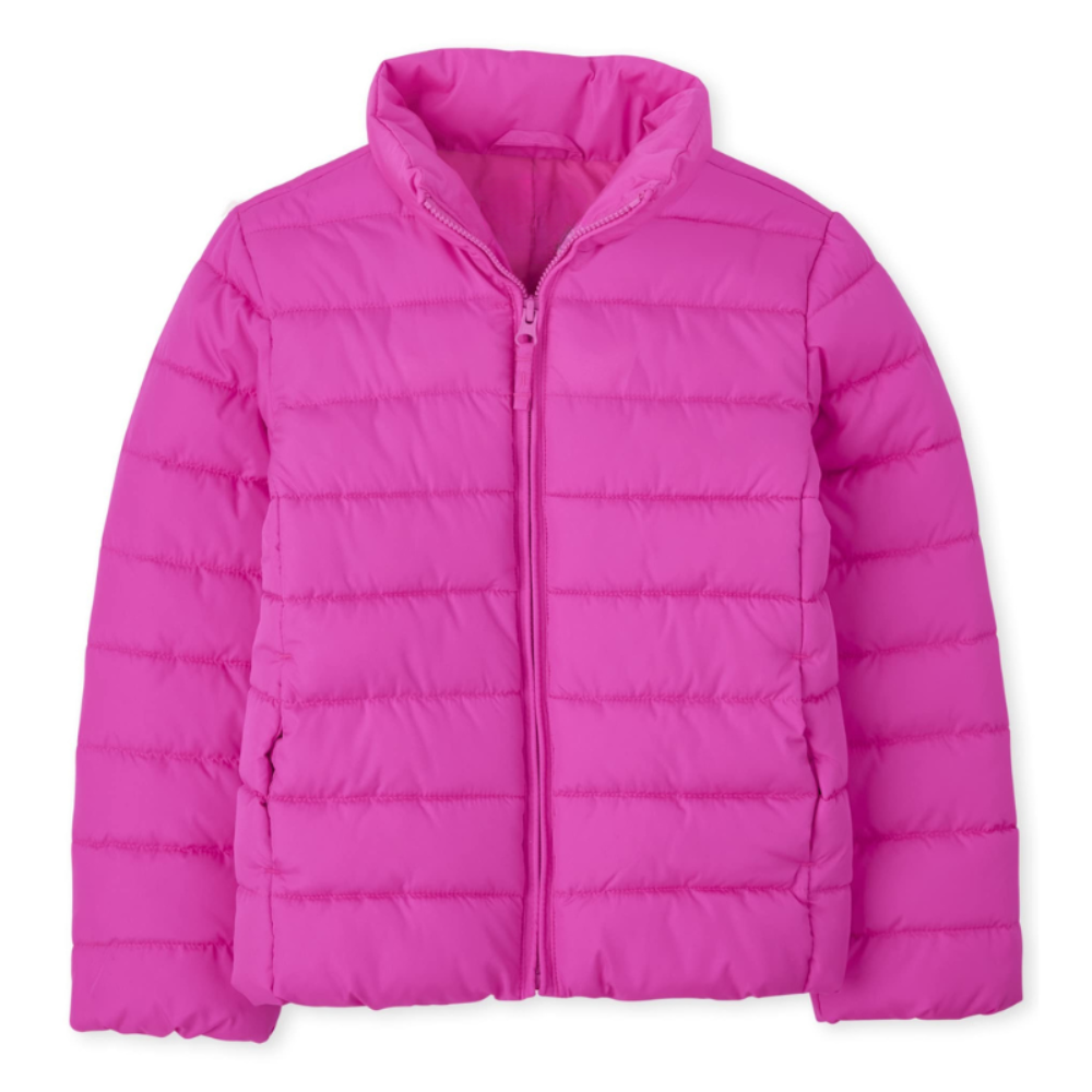 Lightweight Wind And Water Resistant Puffer Jacket For Girls