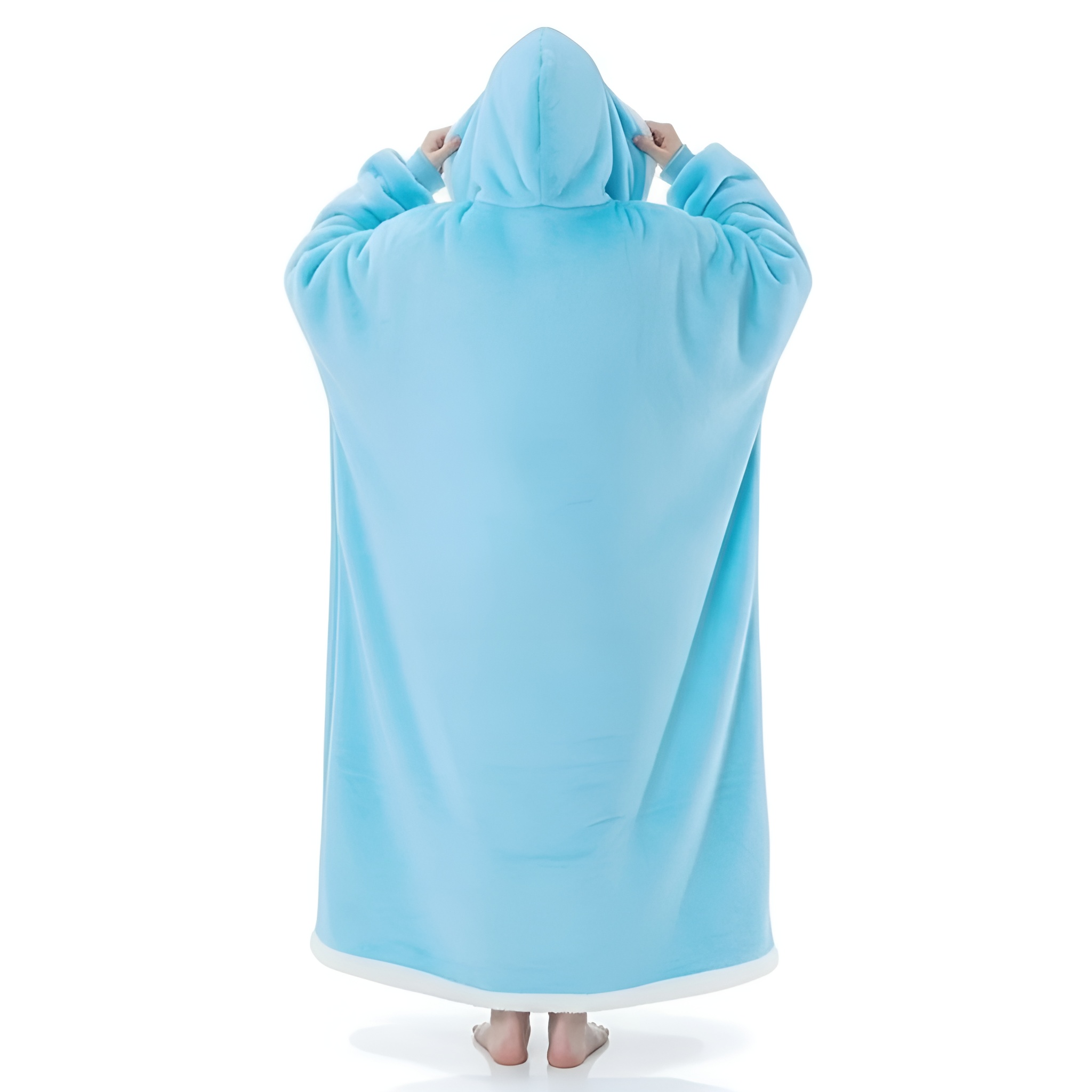 Cozy Oversized Sleep Blanket Hoodie With Built In Mask 