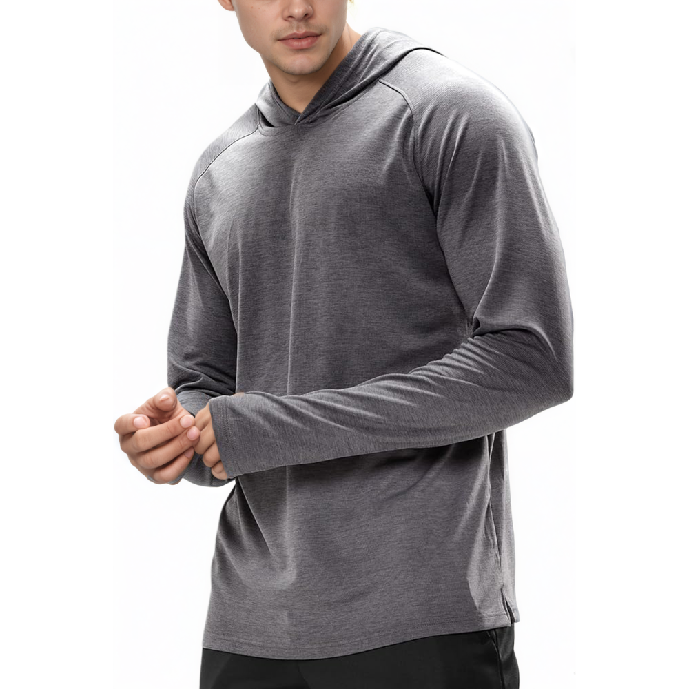 Mens UPF 50 Plus Sun Protection Long Sleeve Hoodie