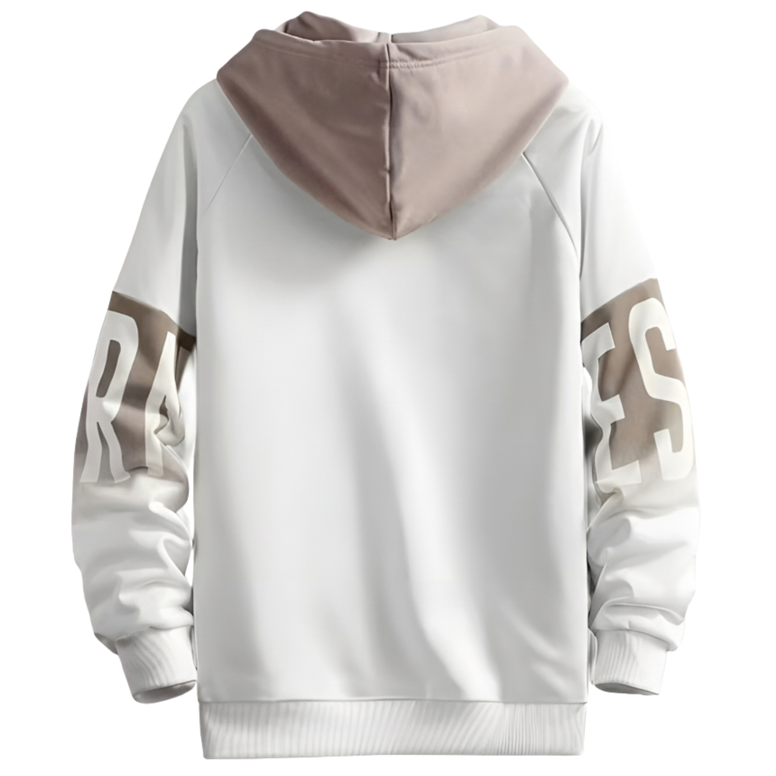 Men Pullover with Adjustable Drawstring Color Block Hoodie