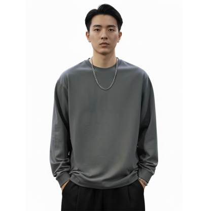 Men Heavyweight Long Sleeve  Sweatshirts