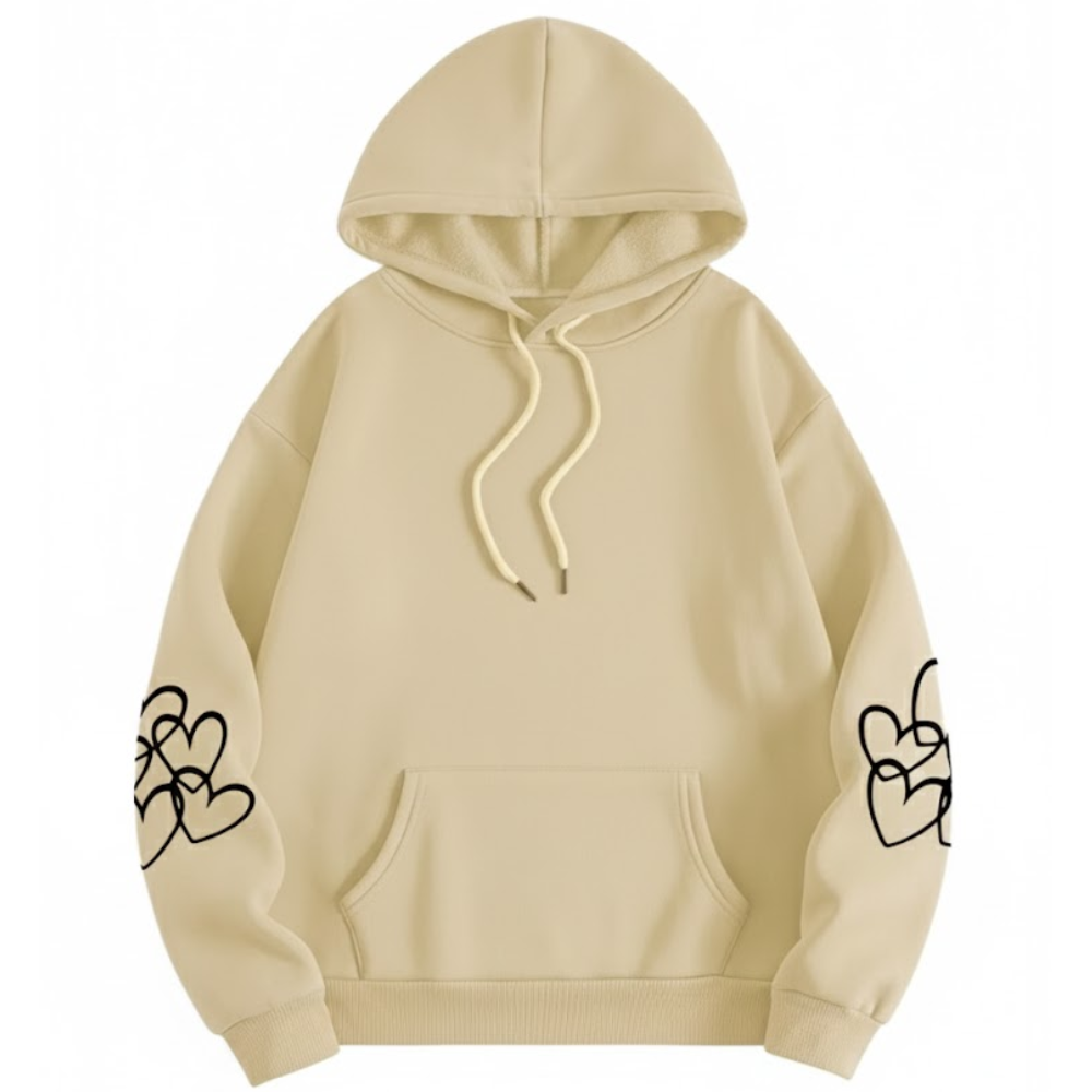 Oversized Highland Cow Print Hoodie For Women