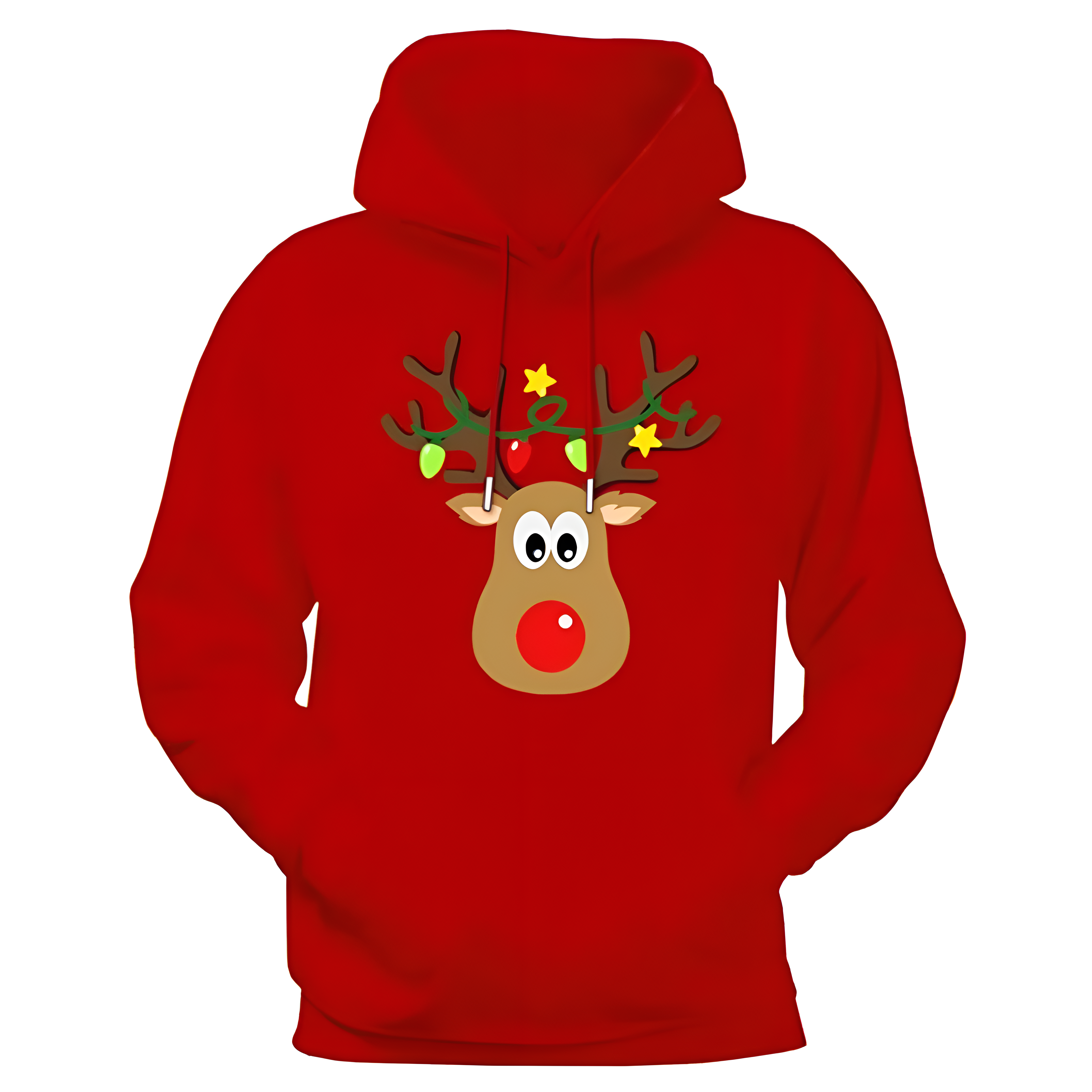 Funny Christmas Hooded Sweatshirt With Pockets
