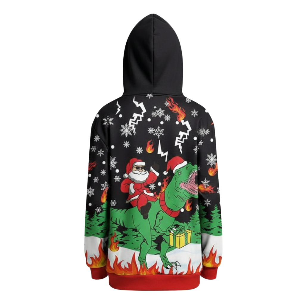Christmas Snowman Graphic Print Hoodie For Kids