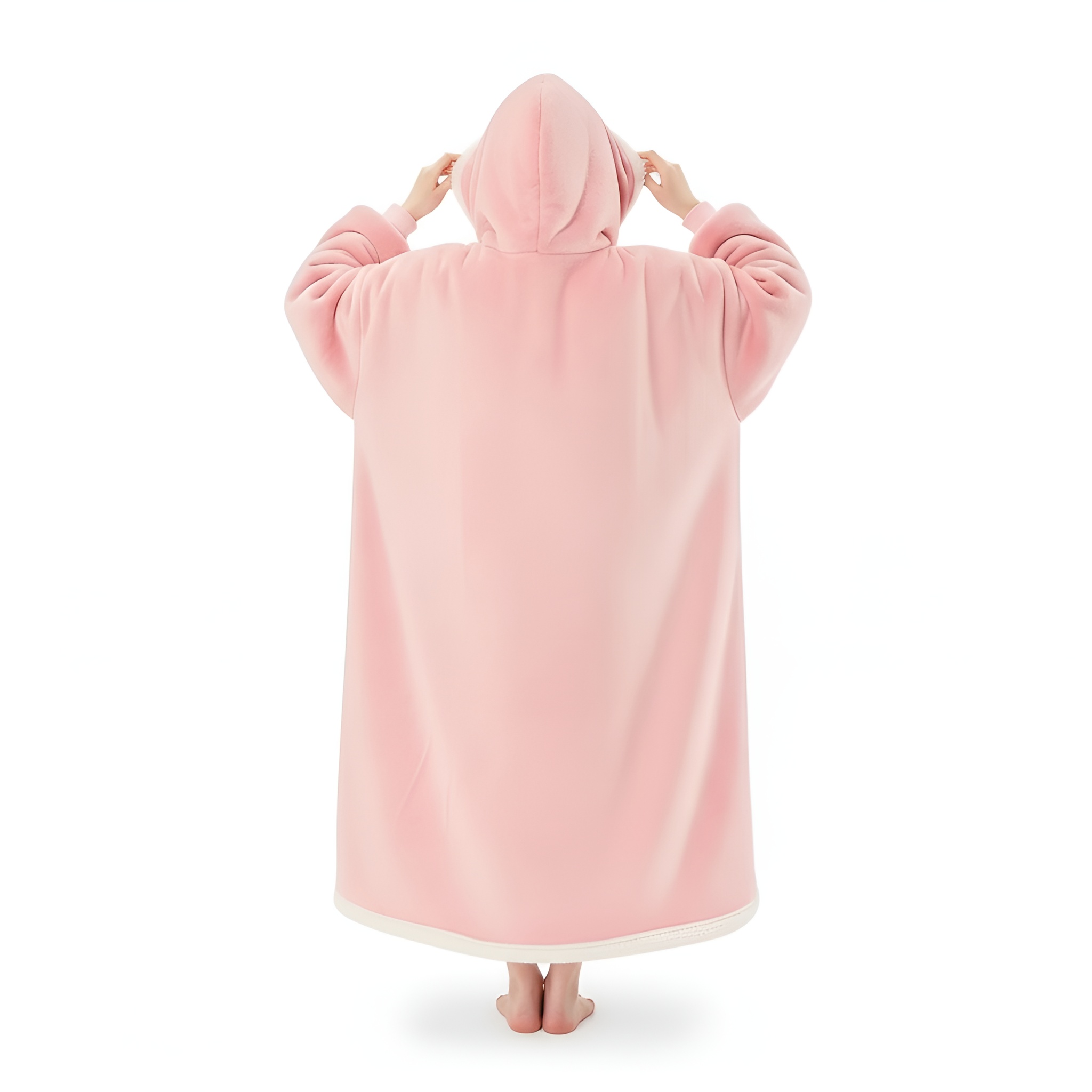 Cozy Oversized Sleep Blanket Hoodie With Built In Mask 