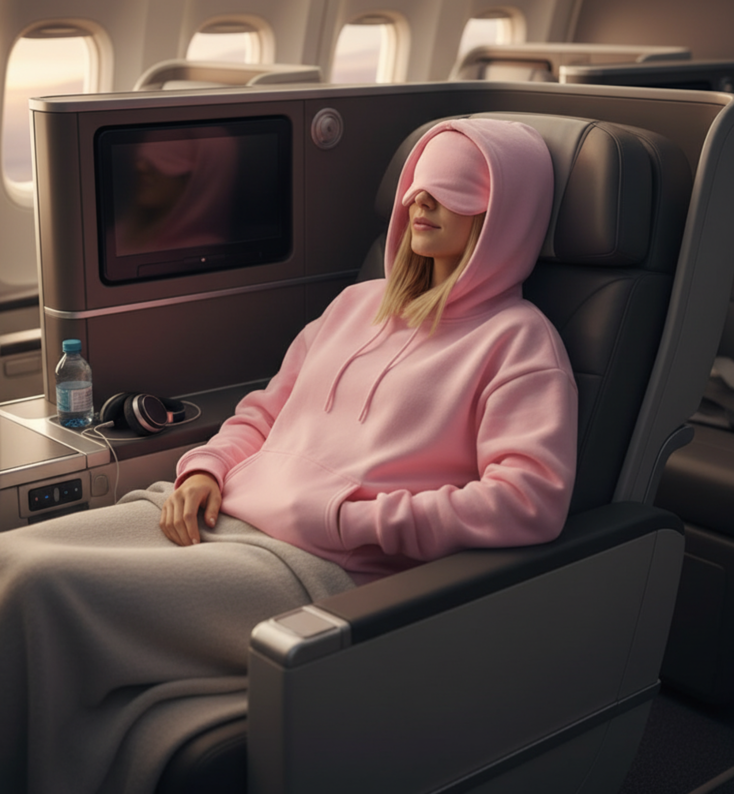 Travel Hoodie With Integrated Cover Design