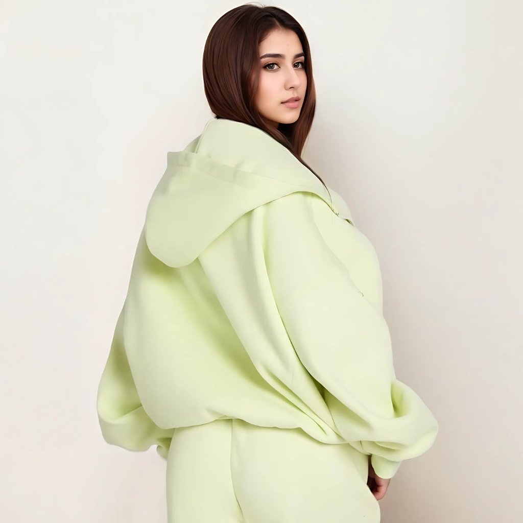 Pastel Oversized Zip Hoodie