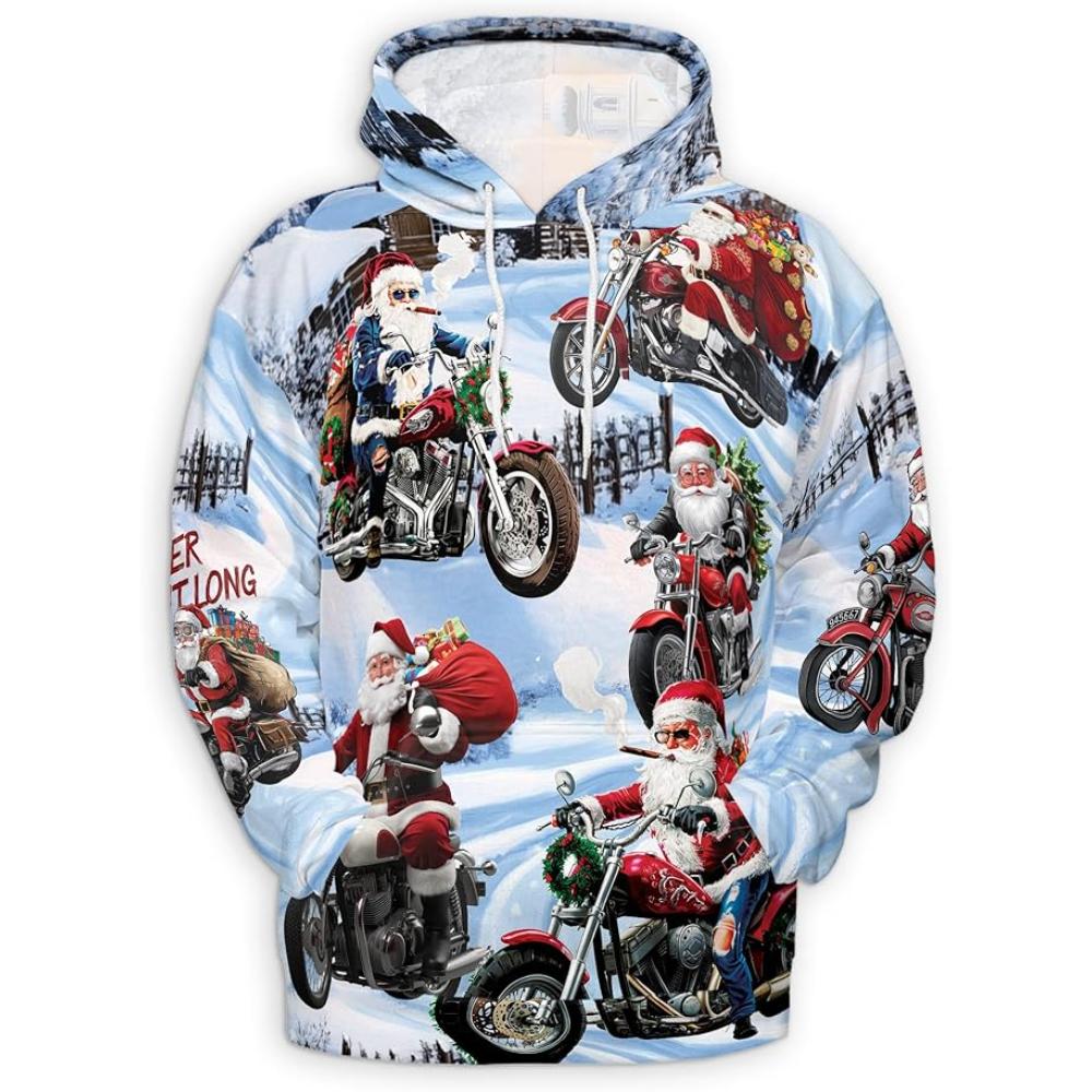 Christmas Santa Claus All Over Print Hoodie