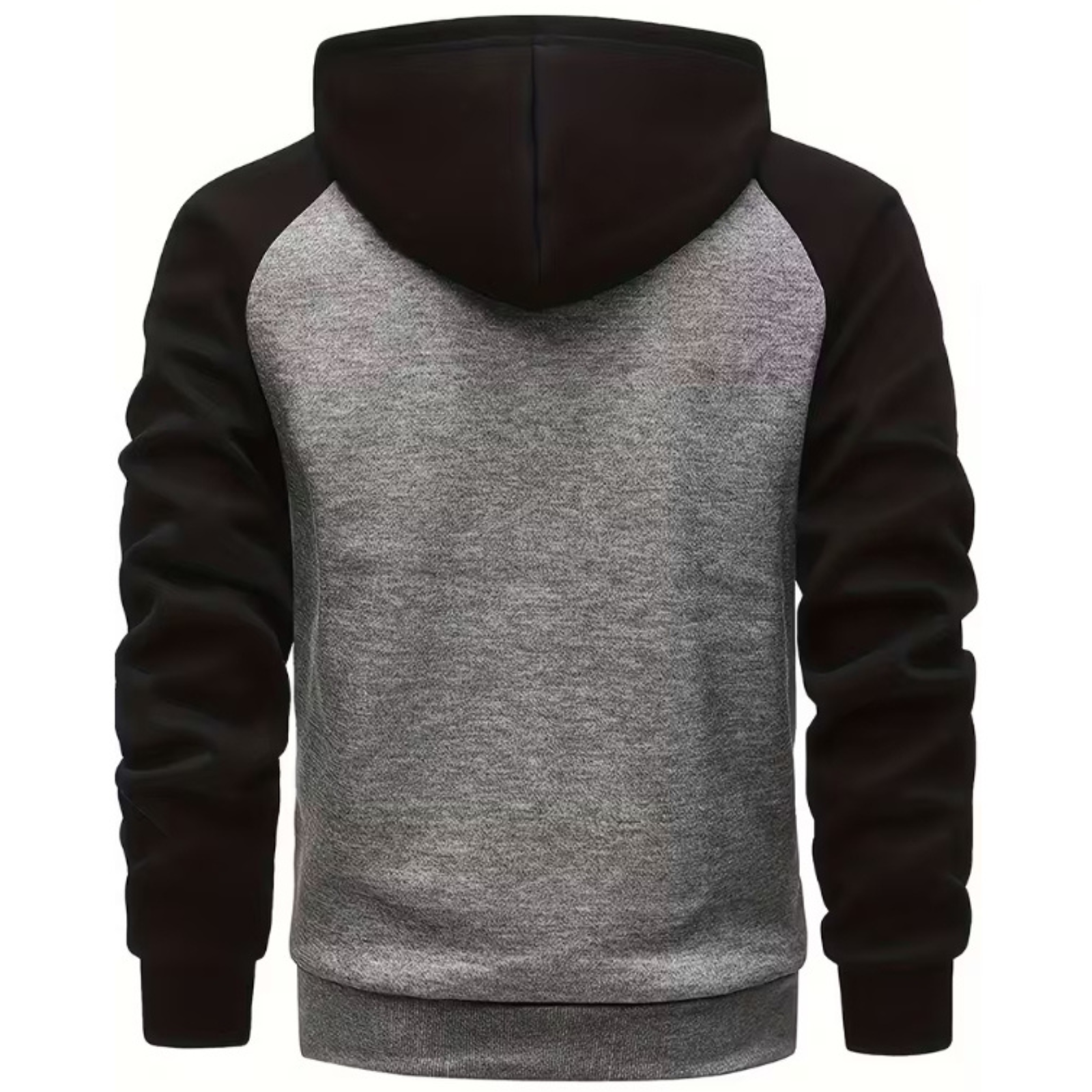 Men Color Block Zip Up Hoodie with Pockets