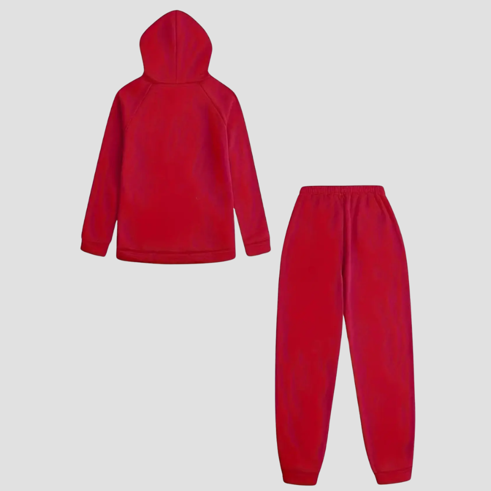 Raglan Sleeve Pullover Hoodie And Sweatpants Jogger Set For Women