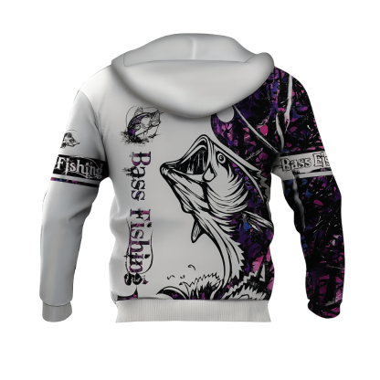 Men 3D Printed Fishing Hooded Sweatshirt