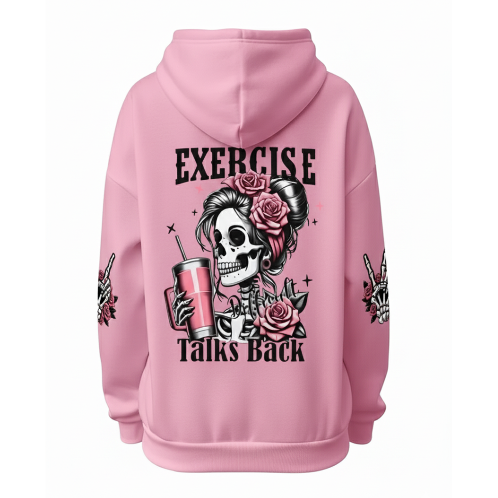 Plus Size Hooded Sweatshirt With An Adjustable Drawstring