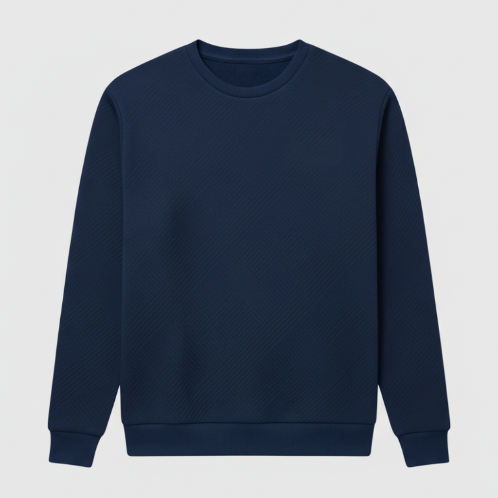 Geometric Pattern Crewneck Men Sweatshirt