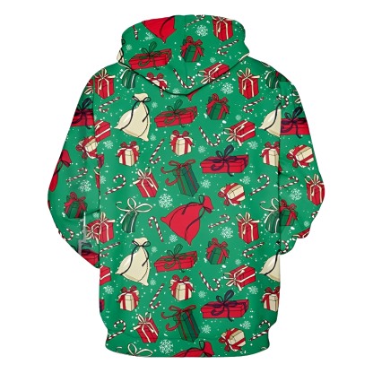 Christmas Holiday Themed Cartoon Hoodie