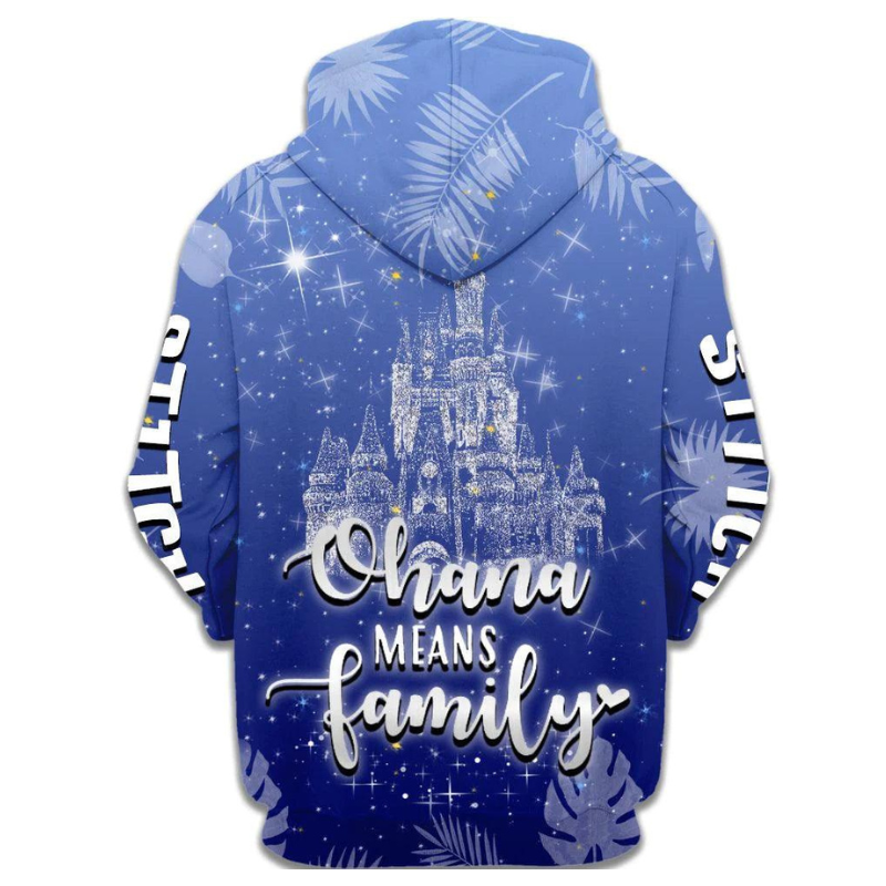 Crazy Stitch Zip Up Hoodie