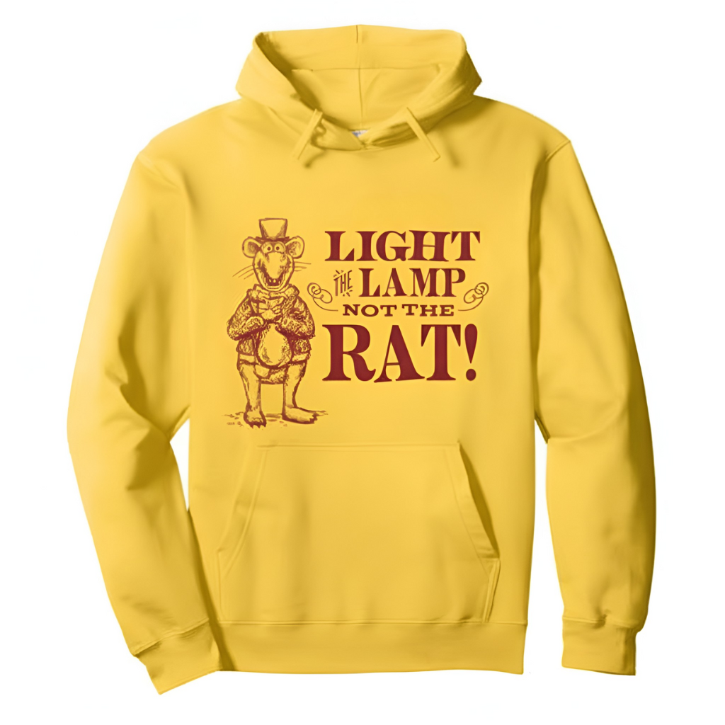 Light the Lamp Not the Rat Christmas Quote Pullover Hoodie