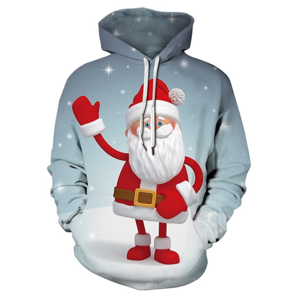 Christmas All Over Print 3D Pullover Hoodie With Pocket