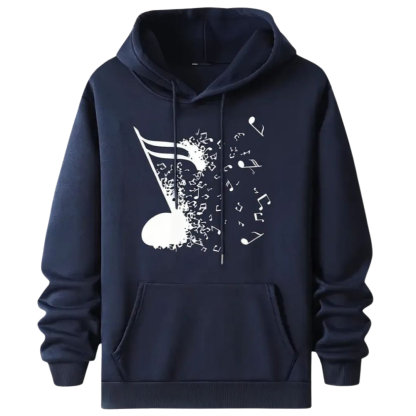 Music Note Trendy Pattern Hoodie