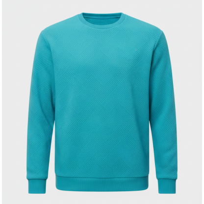 Geometric Pattern Crewneck Men Sweatshirt