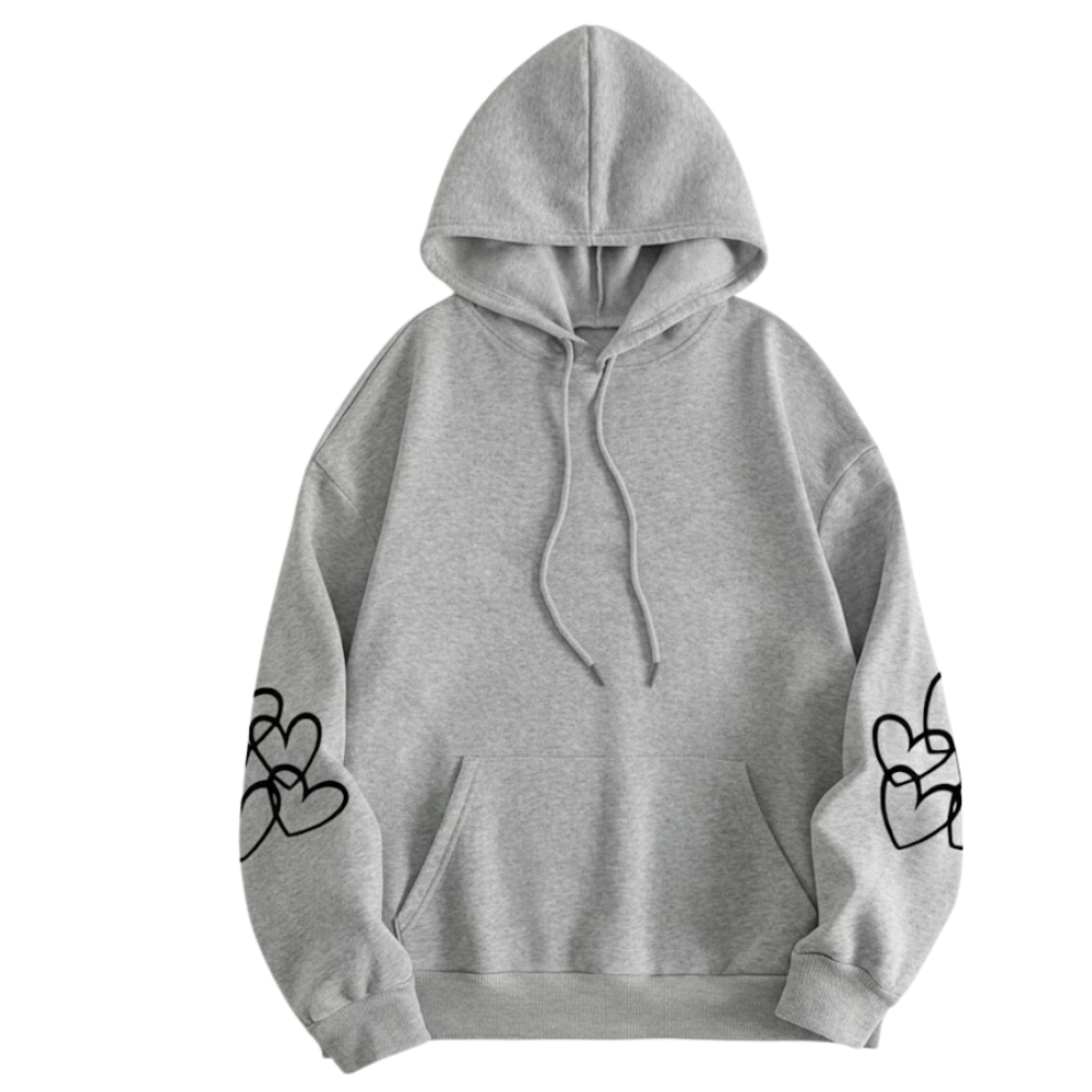 Oversized Highland Cow Print Hoodie For Women