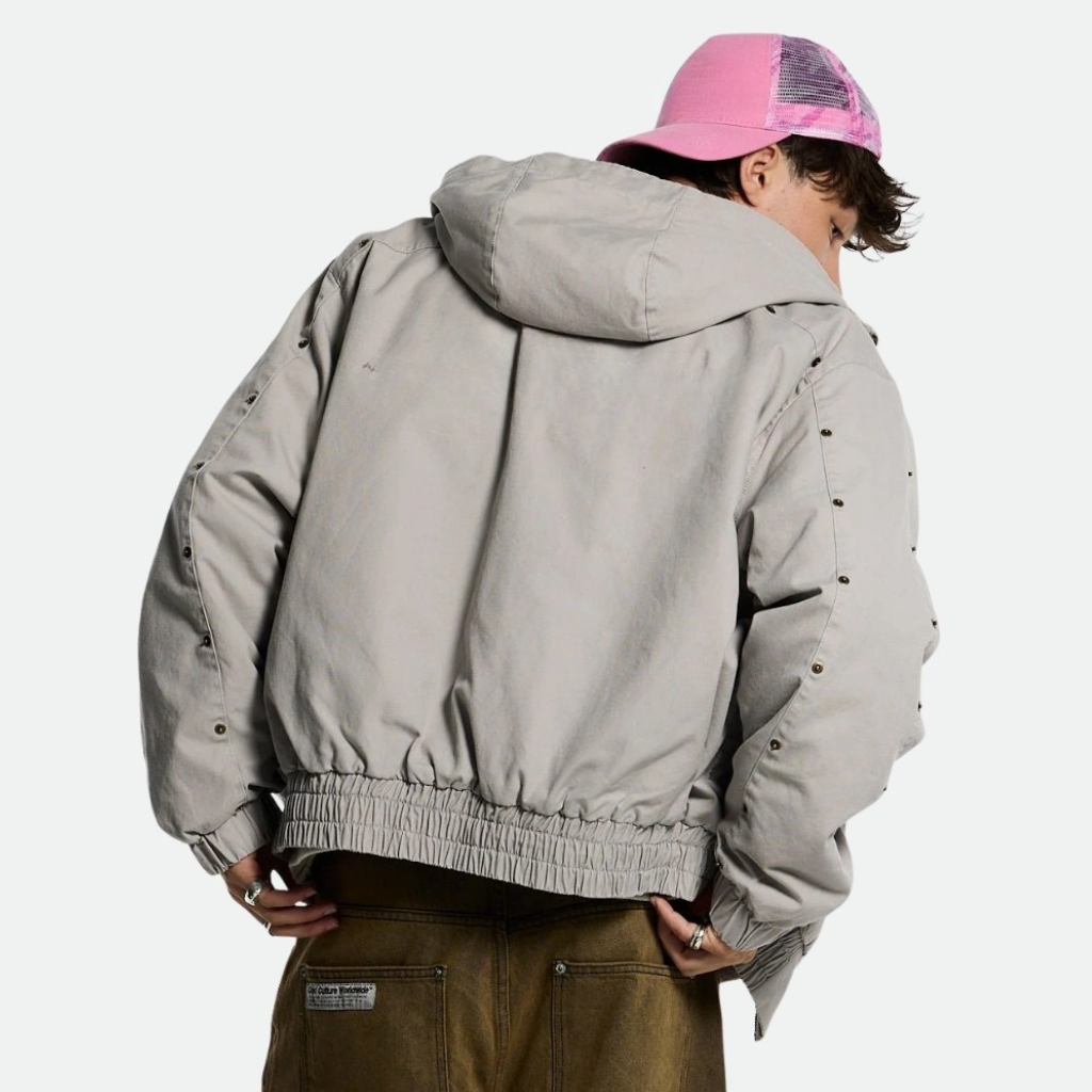 Casual Hooded Jacket With Structured Design