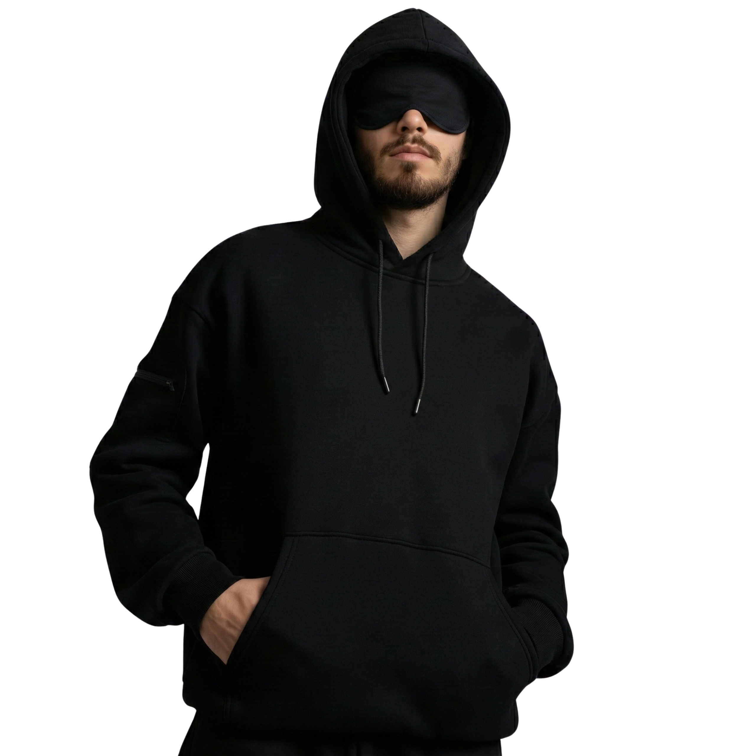 Lightweight Travel Hoodie With Built In Cover Design