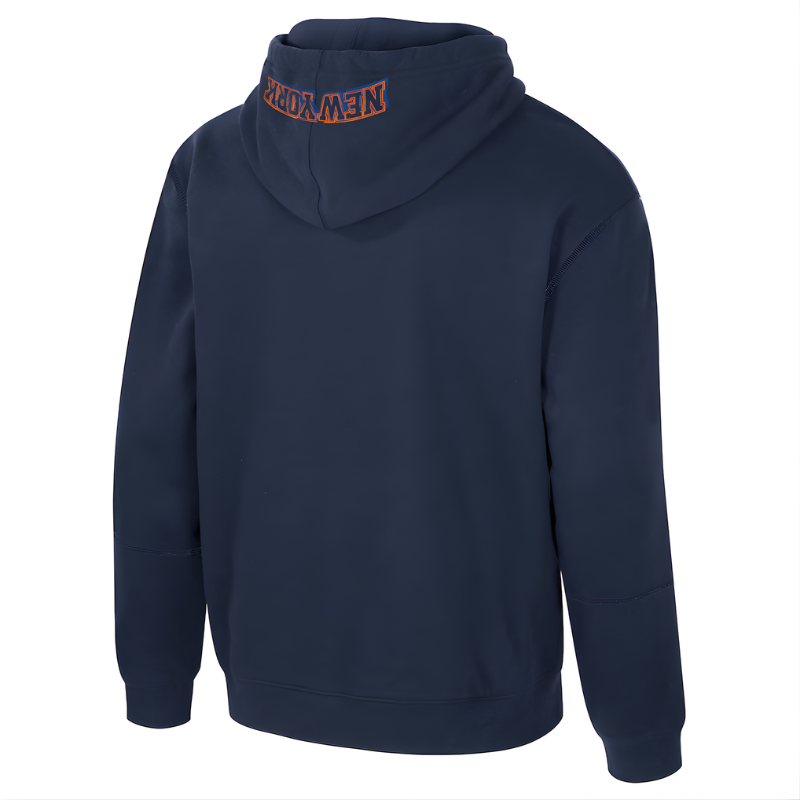 Unisex Stadium Essentials Navy New York Knicks Elementized Pullover Hoodie