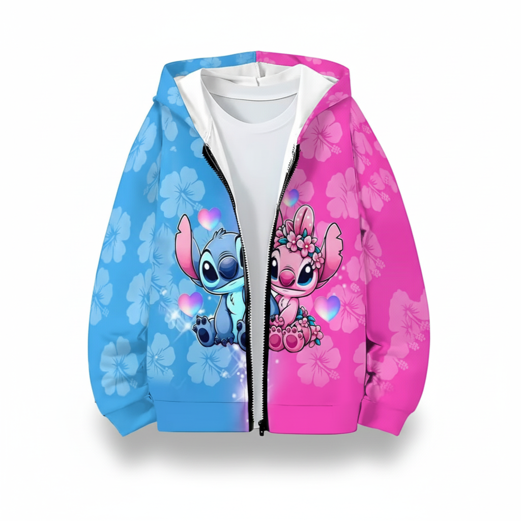 Fashionable 3D Printed Casual Cardigan Hoodie