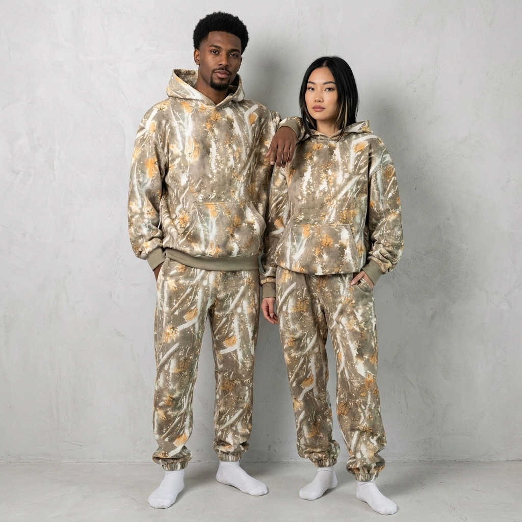Casual And Comfortable Printed Camo Hoodie For Women 